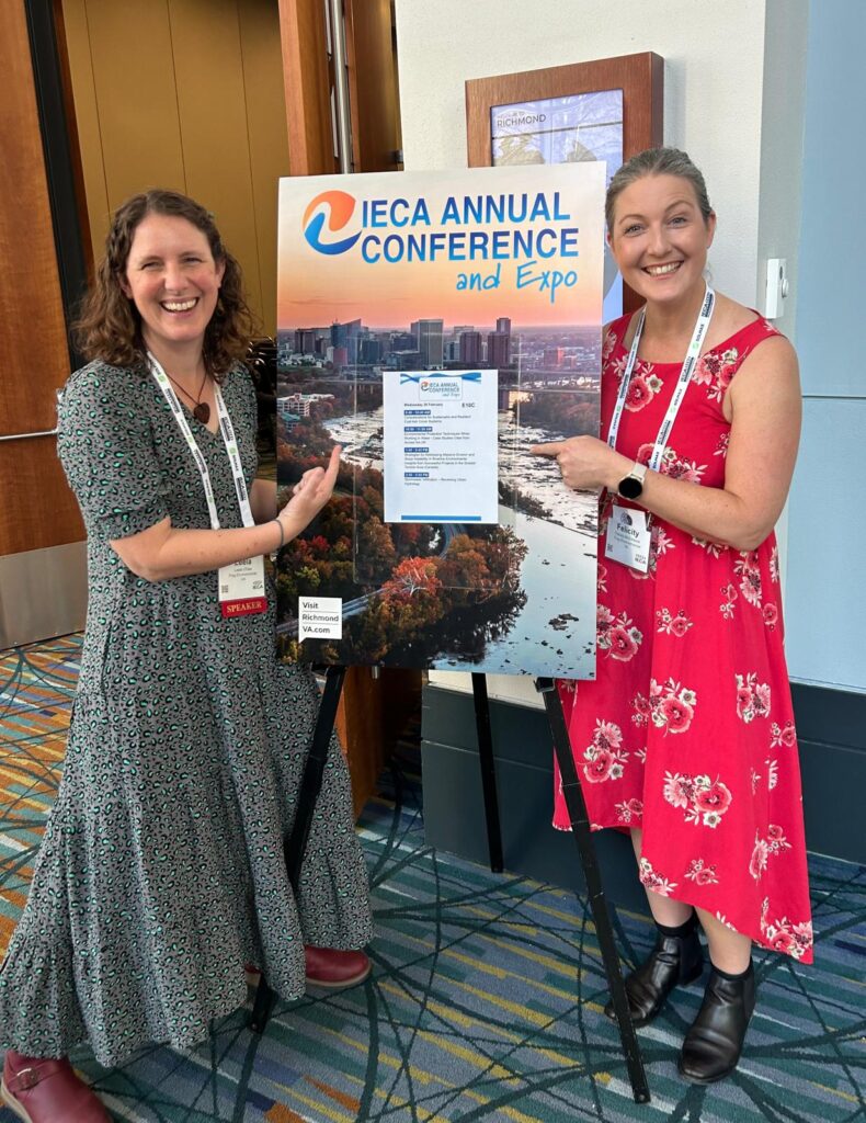Frog Environmental speak at international IECA erosion conference 2025 16 Leela speaking at IECA 2025PHOTO 2025 03 19 11 01 37 790x1024 1